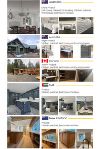 Aisdecor Fabrikpreis Automatisches Villa Komplettset Holzmöbel Moderne Maßgefertigte Küchenschränke - Product Image 6