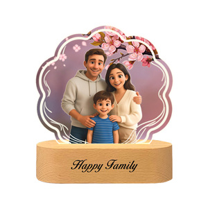 CJH Cadeaux Personnalisés Couple Romantique LED Veilleuse <span class=keywords><strong>Pixar</strong></span> Style Exclusif Commémoratif Maison Chambre Décoration Bienvenue Photo Cadeau - Product Image 6