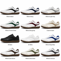 Zapatos Casuales para Hombre, con Puntera Ancha, con Cordones, de Caña Baja, Transpirables, Ligeros, Cómodos, con Suela de Goma, Blancos