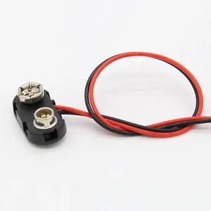 Connecteur à clip pour batterie 9V, support de fils, 10 à 100 pièces - Product Image 2