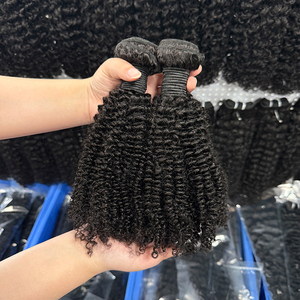 Paquetes de Cabello Humano Afro Rizado 100% Natural, Extensiones de Cabello Liso y Ondulado para Mujeres Negras - Product Image 4