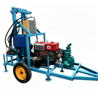 Foreuse de puits d'eau de 150 m, machine de forage de puits profonds avec structure durable pour des travaux de forage à long terme