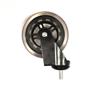 Roulettes pivotantes pour chaise de bureau en polyuréthane noir de 75 mm (<span class=keywords><strong>3</strong></span> pouces) avec roulement - Product Image 6