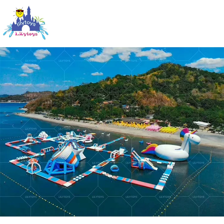 Выгодное популярное Надувное препятствие, спортивный плавающий аквапарк для озера и моря