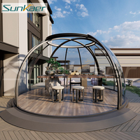 Precio de fábrica mejor calificado Policarbonato Cielo estrellado Techo Cúpula de aluminio Casa PC Casa de burbujas para uso al aire libre Casas Café Restaurante