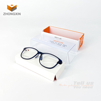 Chine Vente en gros Emballage de lunettes en papier personnalisé de haute qualité Boîte d'emballage pour lunettes optiques avec couvercle transparent