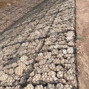 Nóng bán Chất lượng cao lục giác gabion lưới gabion đá lồng PVC tráng gabion hộp dây hàng rào - Product Image 1