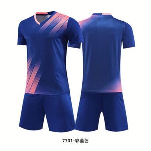 Nuevo Conjunto de Uniforme de Fútbol Personalizado de Secado Rápido, Ropa Deportiva de Fútbol, 100% Sublimado, Conjunto de Chándal de Malla - Product Image 4