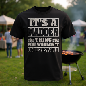 Camiseta It's A Madden Thing, color negro, unisex, talla para adultos - Product Image 3