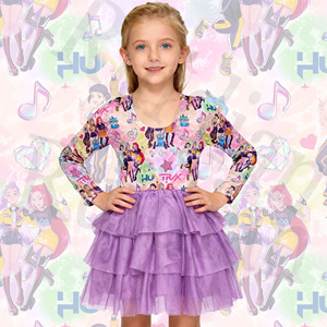 Платье-пачка из бамбукового вискозы с длинным рукавом и От 6 месяцев до 14 лет - Product Image 5