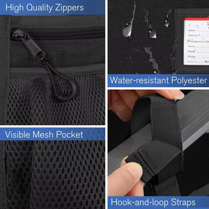 Sac de rangement latéral pour fauteuil roulant OEM Pochette d'organisation d'accessoires d'accoudoir de fauteuil roulant avec bandes réfléchissantes - Product Image 5