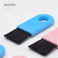 Brosses pour bouchons de bouteilles, multifonctionnelles, pour espaces étroits, 50 mm, bleues, mini couteau de cuisine, brosse de nettoyage, particules antidérapantes, grand trou de suspension
