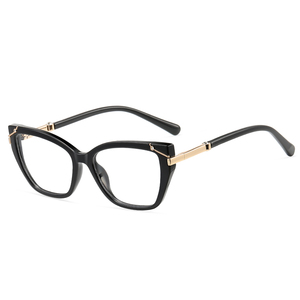 MS 82302 2025 Nuevas Monturas de Gafas para Mujer, Gafas de Ojo de Gato, TR90+Metal, Gafas Ópticas Anti-Luz Azul, Gafas de Lujo OEM/ODM - Product Image 3