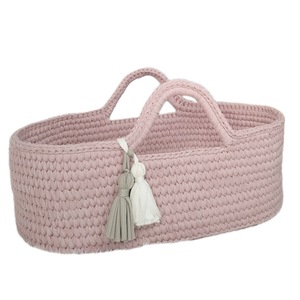 Panier de rangement ovale en coton tressé pour <span class=keywords><strong>lit</strong></span> de bébé, idéal pour le change de couches des nouveau-nés – Direct Usine - Product Image 5