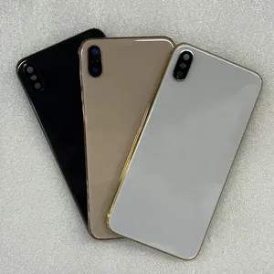 Carcasas de Repuesto para Teléfono Móvil con Marco para <span class=keywords><strong>iPhone</strong></span> <span class=keywords><strong>Xs</strong></span> Max X <span class=keywords><strong>iPhone</strong></span> X 12 12 Mini, Tapa Trasera de Vidrio, Cubierta de Batería - Product Image 1