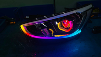 Nouvel ensemble de phares LED à commande par application Bluetooth pour Hyundai Accent Sedan 2013 2018 2019 2020 2021 2022