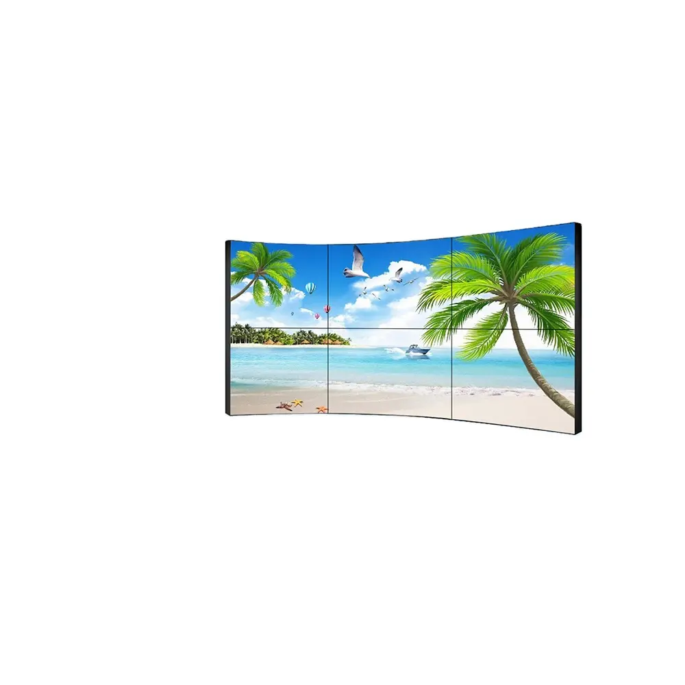 Brightsoft LCD 비디오 벽 디지털 간판 접합 화면 무료 결합 55 인치 실내 비디오 벽 디스플레이 LCD 화면