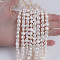 Perles d'eau douce baroques naturelles de 8-9 mm, en vrac, pour la fabrication de bijoux