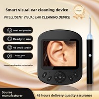 Nouvel Otoscope Intelligent Portable V1 avec Observation en Temps Réel, Caméra Auriculaire Visuelle LED Numérique, Photos et Vidéos 2MP 1080P HD avec Écran