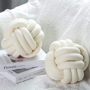 <span class=keywords><strong>Coussin</strong></span> de noeud décoratif d'inspiration scandinave pour canapé oreiller élégant de 25 <span class=keywords><strong>cm</strong></span> de diamètre pour la décoration intérieure - Product Image 1