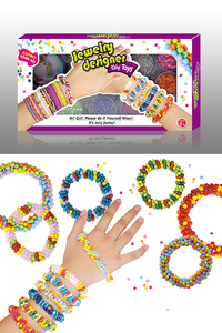 Bijoux en plastique tressés pour filles, vente en gros, bricolage de bracelets, kit de jouets, collection - Product Image 3