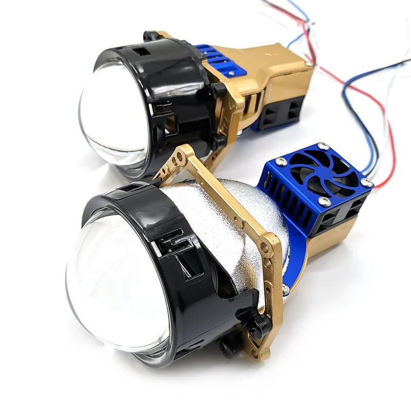 ShunTu S30L daire otomotiv LED bifokal süper parlak 12V 100W lens araba far lazer sistemi araba far camı üreticisi