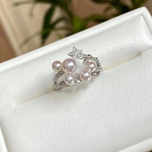 Bague en argent pur S925 avec incrustation de diamants, design unique et exquis de Mingyuan, style tendance et personnalisé - Product Image 1