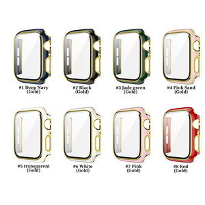 Caja de reloj de cubierta de PC de dos colores de <span class=keywords><strong>Watanabe</strong></span> de vidrio templado para Apple iWatch - Product Image 5