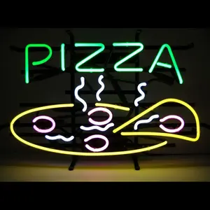 2023 도매 등기구 카우 그릴 led 피자 사용자 정의 네온 표지판 방수 디저트 가게 chinois