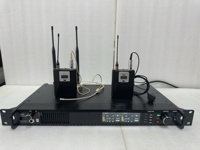 Système de microphone sans fil UHF à double canal ANX4 500 MHz/600 MHz/900 MHz avec micro-casque et micro-cravate