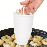 Machine à beignets manuelle rapide et facile, distributeur de gaufres, en plastique léger, pour friture profonde