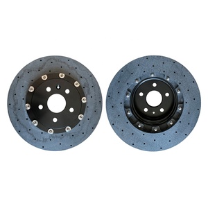 Kit <span class=keywords><strong>Freni</strong></span> <span class=keywords><strong>Anteriori</strong></span> con Disco in Ceramica al Carbonio da 380mm 32mm per Tesla S Plaid dalla Fabbrica Hsingyik - Product Image 4
