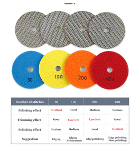 Flexible Electroplated Diamond Polishing Pad 2 Inch to 7 Inch Electroplated Diamond Polishing Pads for Stone Porcelain Polishing - Product Image 1