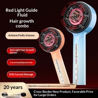 Système de Conduction Liquide Nano EMS à Courant Électrique Lumière Rouge, Applicateur d'Essence et d'Huile Rechargeable et Étanche