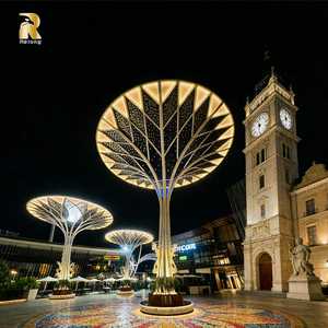 פיסול עץ גדול מנירוסטה בהתאמה אישית של RELONG לקישוט רחובות עיריות חיצוניות - Product Image 5