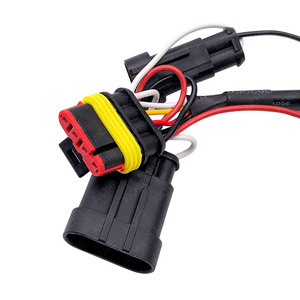 Faisceau de câbles de commande d'éclairage automobile, adaptateur étanche IP65 de 300 mm pour automobile, 12 V, isolation en PVC, noyau en cuivre - Product Image 1