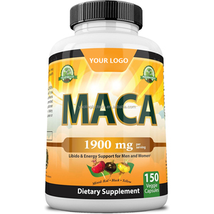 OEM organik Maca kök kapsülleri Maca kök jelatinize % 100% saf gdo olmayan üreme sağlığı doğal destekler - Product Image 3