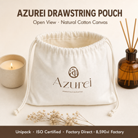 Sac de rangement anti-poussière en coton biologique avec logo imprimé personnalisé, grand sac à double cordon, emballage de luxe écologique pour chaussures et chapeaux