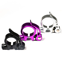 Collier de selle en aluminium, levier à came à dégagement rapide usiné CNC pour pince de selle de vélo universelle