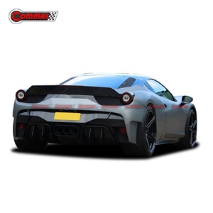 ชุดแต่งคาร์บอนไฟเบอร์ครึ่งชิ้น ราคาสุดคุ้ม สำหรับอัพเกรดเป็นสไตล์ V Vors สำหรับรถยนต์ Ferrari 458 ชุดแต่งกันชนหน้า-หลัง - Product Image 4