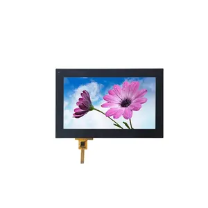 Sunlight readable TFT touchscreen 7 Inch PCAP glass overlay touch panel Projected Capacitive Touch Screen for vehicle gps