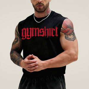 Sommer Herren Gym Tanktop Maßgeschneidertes Herren Baumwoll-Sport-Tanktop Ärmelloses Shirt Maßgefertigtes Fitness-Tanktop Hersteller - Product Image 3