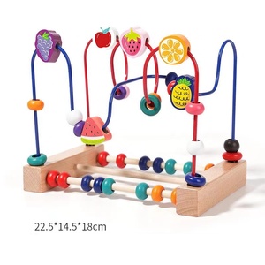 Montessori Holz spielzeug Labyrinth Kreise um Perlen <span class=keywords><strong>Abacus</strong></span> Mathe Spielzeug Puzzle Frühes Lernen Lernspiel zeug - Product Image 5
