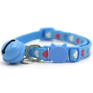 Venta directa del fabricante Elizabeth Luxury Anti-Hanging Pet Cat Collar Poliéster Cintas decorativas Impresión DE SEGURIDAD Perros Collar de perro - Product Image 2