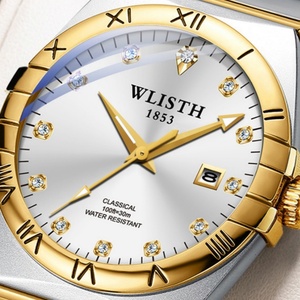 Reloj de Cuarzo de Lujo para Hombre, con Logotipo Personalizado, Resistente al Agua, de Acero, con Esfera Luminosa, Cristal y Caja de Aleación - Product Image 5
