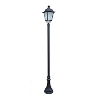 Lampadaire LED en aluminium à économie d'énergie 20W 30W 80W avec capteur photocellule, éclairage crépusculaire et aube pour jardins et allées extérieures, indice de protection IP66