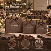 Personnalisez vos cadeaux d'affaires avec des sacs cadeaux à nœud en ruban de qualité supérieure et logo personnalisé pour la reconnaissance des clients d'entreprise