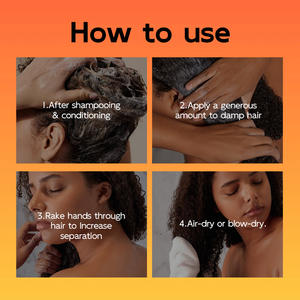 Sıcak satmak kıvırmak tanımlayan krem saç şekillendirici Elastin nemlendirici şekillendirici nemlendirici saç bakım klima kremi Elasticizer - Product Image 4