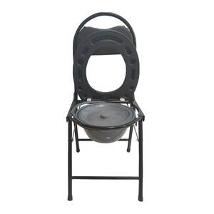 Chaise de toilette pliable avec siège en mousse épaissie et mécanisme de verrouillage pour personnes âgées et femmes enceintes, usage hospitalier - Product Image 4
