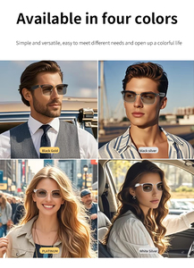 2025 BT Earphone Fashion Sport Sunglasses Color Change Lenses UV400 GS13 Music Control Smart Glasses for Men's Women Sunglasses - Product Image 3